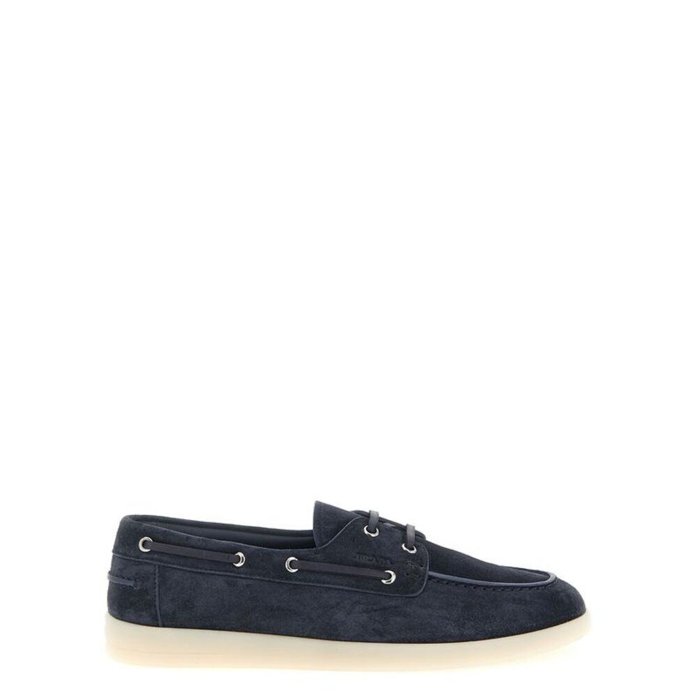 Prada Men Suede Boat Shoe